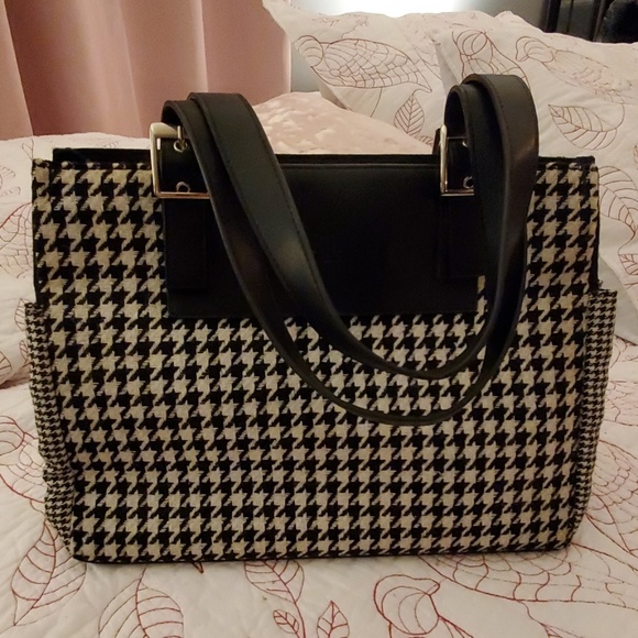 Ralph Lauren Handbags - Ralph Lauren Houndstooth Shoulder Tote bag.
